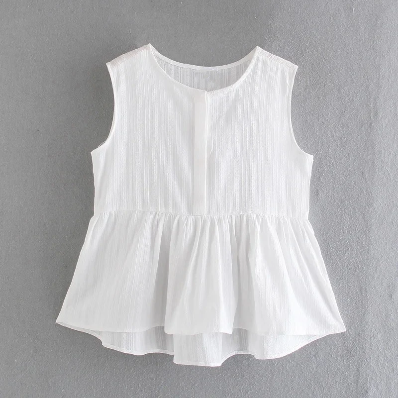 DOUJILI White Fashion Top Tees Sleeveless Solid Color High Quality White Loose T-Shirts Summer Sweet T-Shirt For Women
DOUJILI White Fashion Top Tees Sleeveless Solid Color High Quality White Loose T-Shirts Summer Sweet T-Shirt For Women