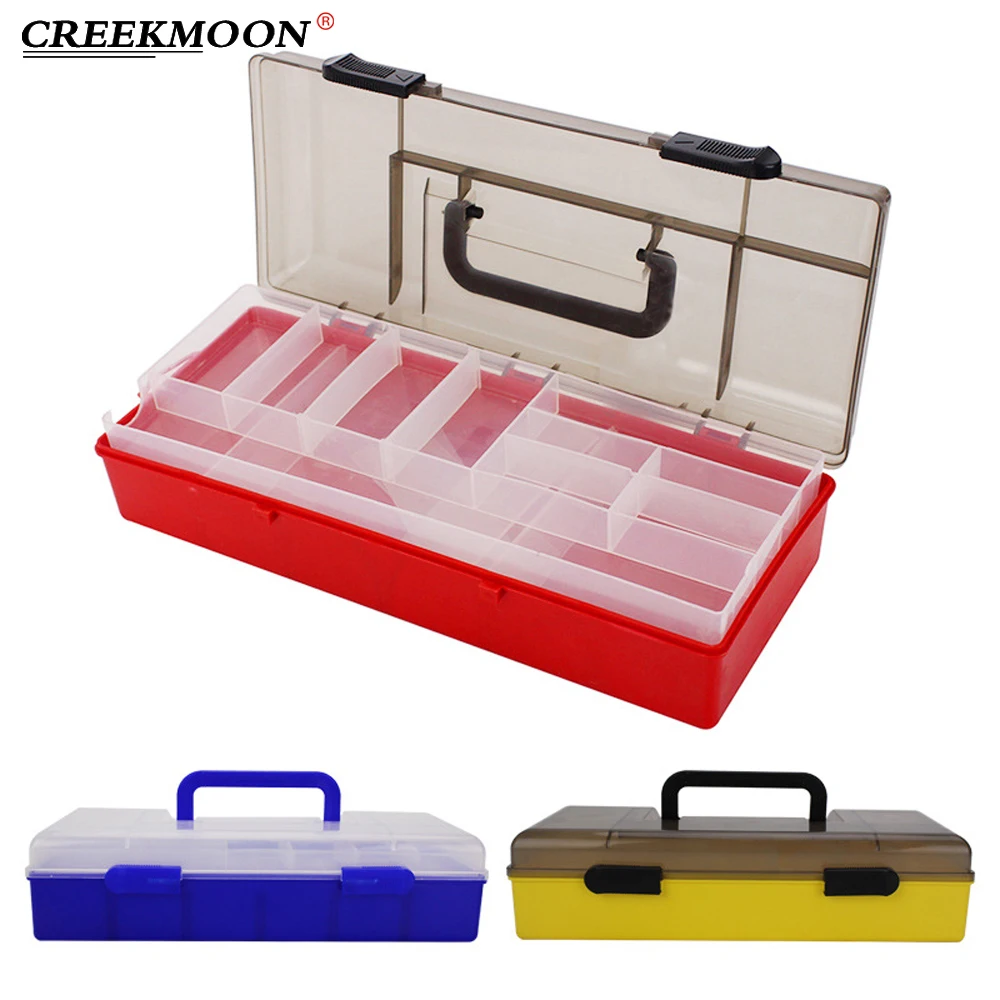 2-Layer Plastic Lure Boxes Carp Fishing Tackle Accessories Suitcase Outdoor Portable Storage High Strength Bait Hook Fishing Box
2-Layer Plastic Lure Boxes Carp Fishing Tackle Accessories Suitcase Outdoor Portable Storage High Strength Bait Hook Fishing Box