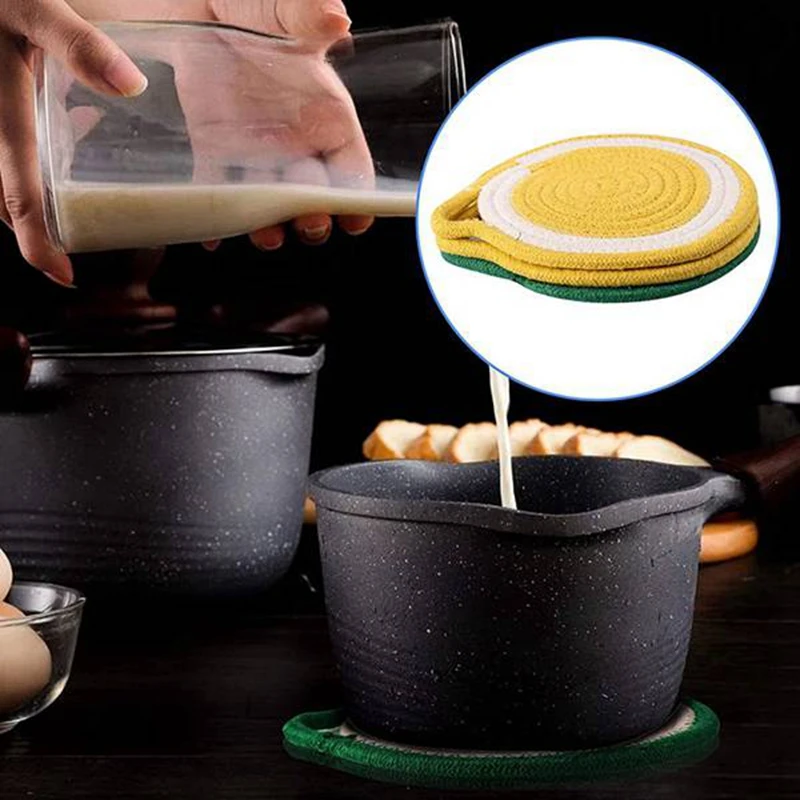 4PCS Pot Holders Set Kitchen Trivets, Cotton Potholders for Hot Pots and Pans, Stylish Coasters Hot Pads Mat for Cooking
4PCS Pot Holders Set Kitchen Trivets, Cotton Potholders for Hot Pots and Pans, Stylish Coasters Hot Pads Mat for Cooking