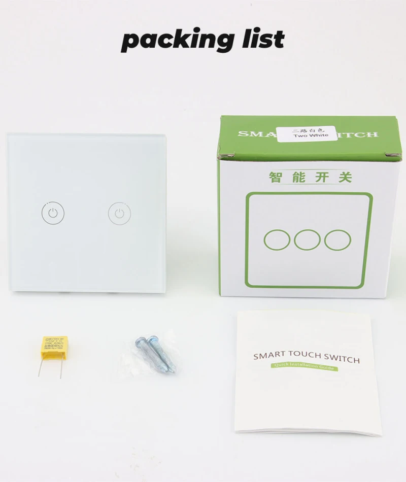 No Neutral Wire Touch Light Switch Toughened Glass EU Standard Wall Switch Panel With Night Fluorescence Indicator Light
No Neutral Wire Touch Light Switch Toughened Glass EU Standard Wall Switch Panel With Night Fluorescence Indicator Light