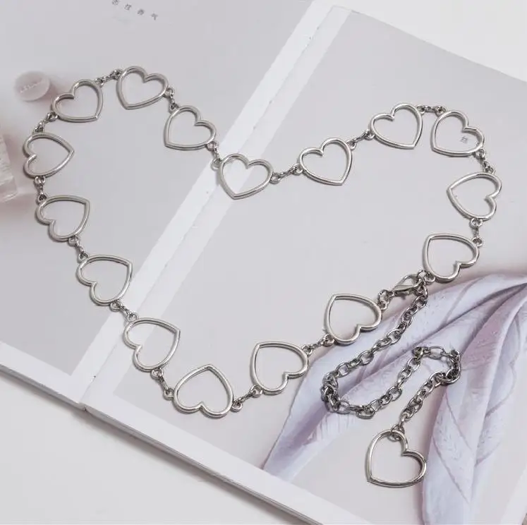 Clothes good Belts Women's Lady Fashion Metal Leaves Heart Chain Belt Chain Gold Narrow Metal Chain Chunky Fringes Belt Hip New
Clothes good Belts Women's Lady Fashion Metal Leaves Heart Chain Belt Chain Gold Narrow Metal Chain Chunky Fringes Belt Hip New
