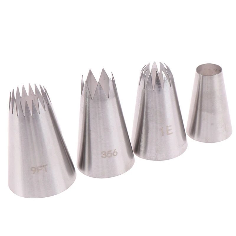 4Pcs/Lot Cakes Decoration Set Stainless Steel Nozzles Cupcake Large Icing Piping Nozzle Pastry Tips Baking Tools
4Pcs/Lot Cakes Decoration Set Stainless Steel Nozzles Cupcake Large Icing Piping Nozzle Pastry Tips Baking Tools