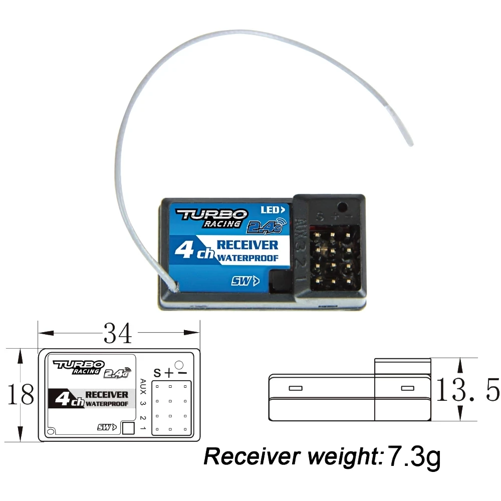 TURBO 91805G 91805G-VT 2.4GHZ 4CH Radio system Transmitter/Remote Controller with 4CH Receiver for RC Drone Car Boat
TURBO 91805G 91805G-VT 2.4GHZ 4CH Radio system Transmitter/Remote Controller with 4CH Receiver for RC Drone Car Boat