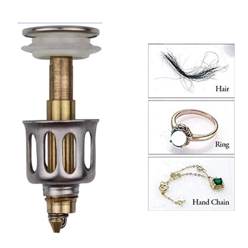 New-3 Pcs Universal Wash Basin Bounce Drain Filter No Overflow Bathroom Sink Drain Plug Universal Kitchen Bathroom Strainer
New-3 Pcs Universal Wash Basin Bounce Drain Filter No Overflow Bathroom Sink Drain Plug Universal Kitchen Bathroom Strainer