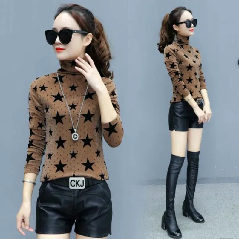 New thin printed coat mesh yarn long sleeves high collar women's shirt jacket high collar T-shirt coat women shirts graphic tees
New thin printed coat mesh yarn long sleeves high collar women's shirt jacket high collar T-shirt coat women shirts graphic tees