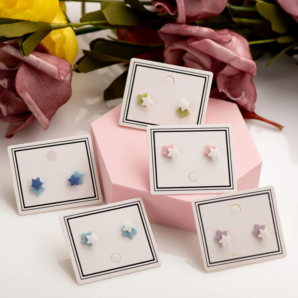 Cartoon Double Star Ceramic Earrings Fashion Gift Ear Studs Jewelry Wholesale For Women Girl #LY334
Cartoon Double Star Ceramic Earrings Fashion Gift Ear Studs Jewelry Wholesale For Women Girl #LY334
