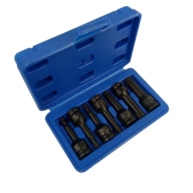 7PC Chrome Vanadium Steel One-piece Sleeve Set Household Auto Repair 3/8 Pneumatic Pressure Batch Sleeve Tool Set T/H/M Type
7PC Chrome Vanadium Steel One-piece Sleeve Set Household Auto Repair 3/8 Pneumatic Pressure Batch Sleeve Tool Set T/H/M Type