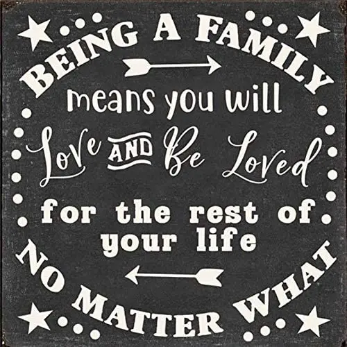 SIGNSHM Being A Family Wall 8x8 inch Retro Metal Tin Sign Plaque Poster Wall Decor Art Shabby Chic Gift Suitable 12x8 Inch
SIGNSHM Being A Family Wall 8x8 inch Retro Metal Tin Sign Plaque Poster Wall Decor Art Shabby Chic Gift Suitable 12x8 Inch