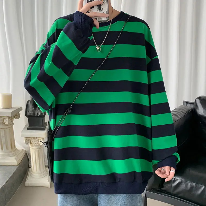 Pullover Hoodie Men's Fashion Contrast Color Casual Striped Hoodies Men Streetwear Wild Loose O-neck Sweatshirt Mens M-5XL
Pullover Hoodie Men's Fashion Contrast Color Casual Striped Hoodies Men Streetwear Wild Loose O-neck Sweatshirt Mens M-5XL