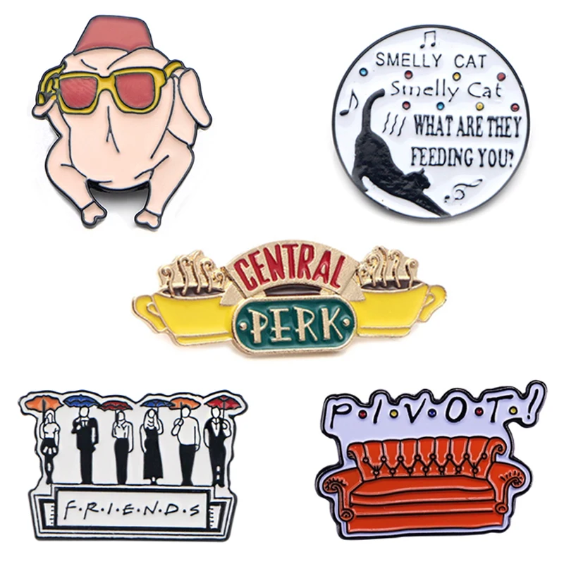 LB2198 Friends TV Show Enamel Pins Collections Cartoon Jewelry Brooches Denim Shirt Collar Badge Lapel Friends Gifts
LB2198 Friends TV Show Enamel Pins Collections Cartoon Jewelry Brooches Denim Shirt Collar Badge Lapel Friends Gifts