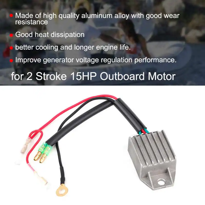 Aluminium Alloy Voltage Regulator Rectifier for 2 Stroke 15HP Outboard Motor fishing boats motors 
Aluminium Alloy Voltage Regulator Rectifier for 2 Stroke 15HP Outboard Motor fishing boats motors