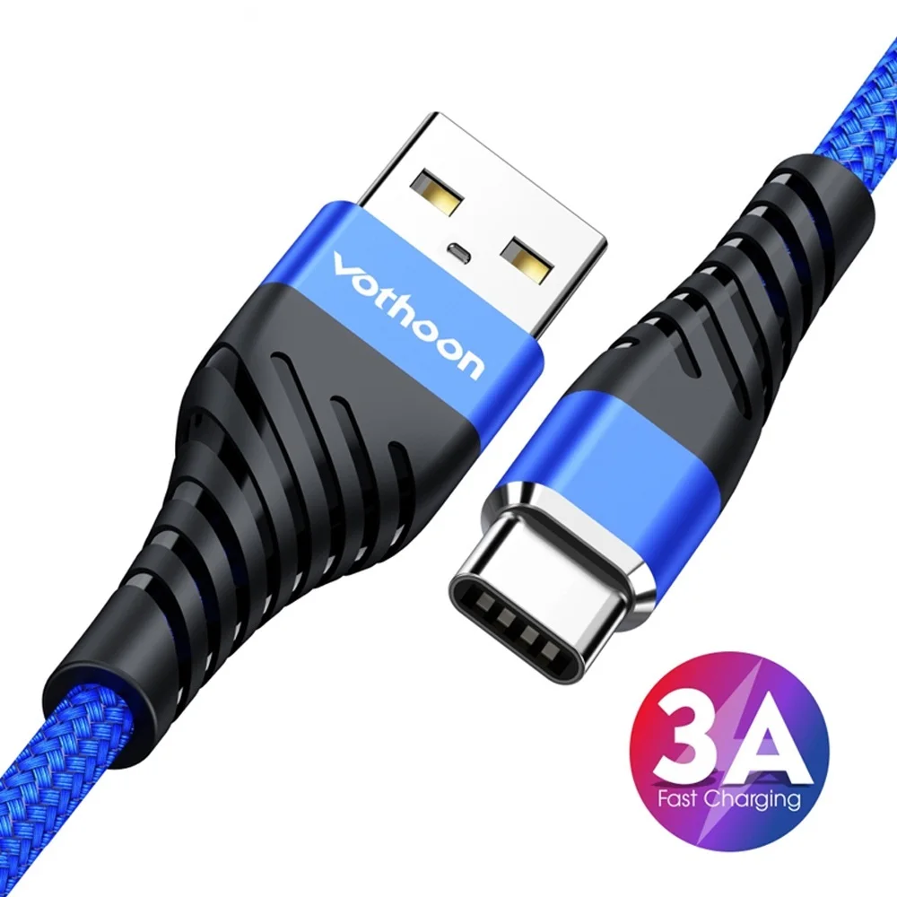 Vothoon USB Type C Cable For Samsung Xiaomi Huawei 3A Fast Charging USB C Cable Mobile Phone Charger USBC Type C Data Wire Cord
Vothoon USB Type C Cable For Samsung Xiaomi Huawei 3A Fast Charging USB C Cable Mobile Phone Charger USBC Type C Data Wire Cord