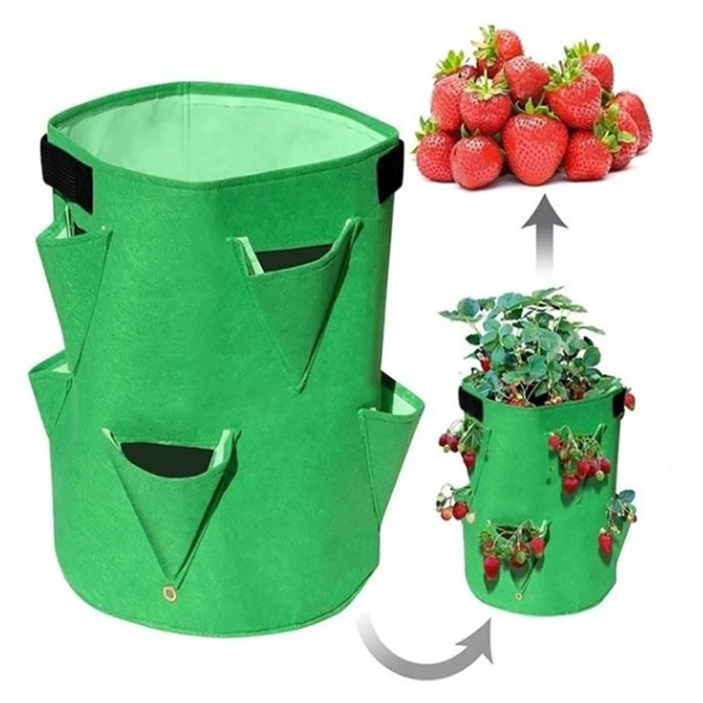 Strawberry Plant Grow Bag Home Garden Portable Potato Flower Vegetable Planter Pot Pouch
Strawberry Plant Grow Bag Home Garden Portable Potato Flower Vegetable Planter Pot Pouch