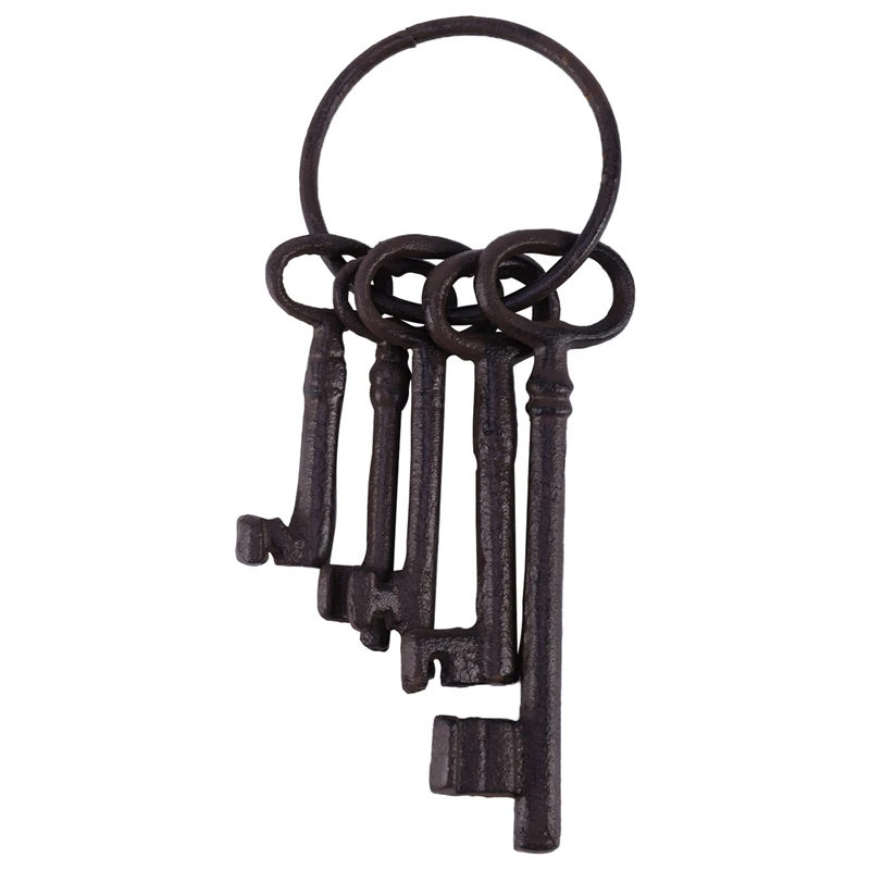 Pirate Treasure Chest Keys Set,Key Ring Antique Style,Rustic Cast Iron Skeleton Key Wall Decor, Costume Prop (5 Keys)
Pirate Treasure Chest Keys Set,Key Ring Antique Style,Rustic Cast Iron Skeleton Key Wall Decor, Costume Prop (5 Keys)