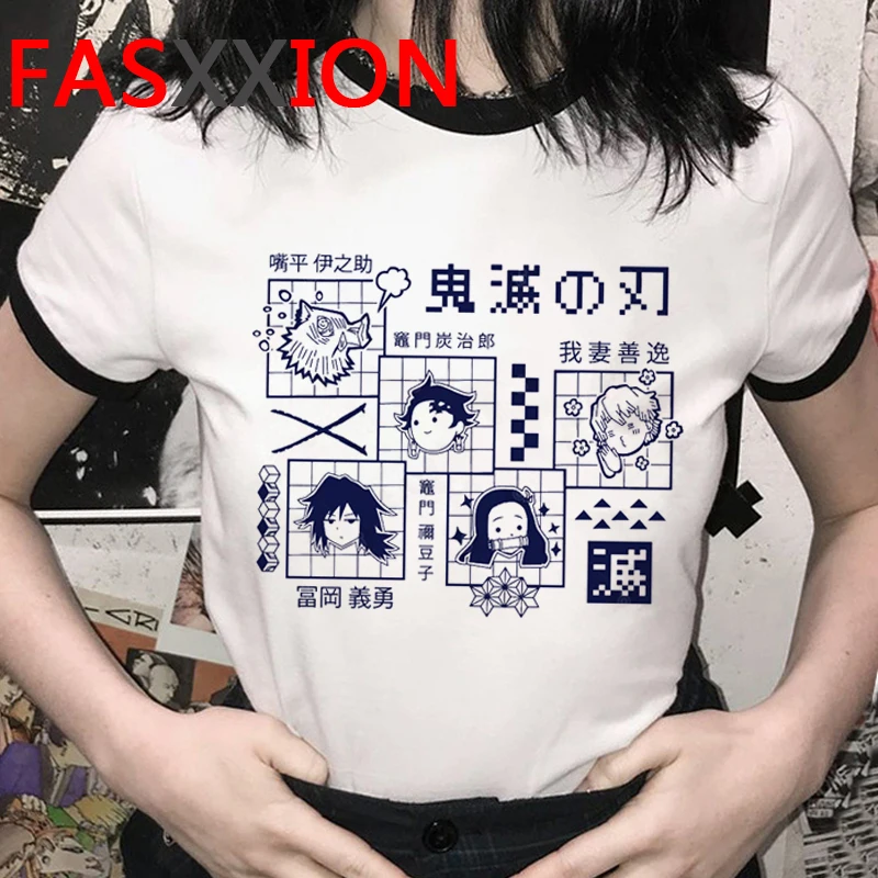 Kimetsu без yaiba демон убийца футболка для женщин японский футболка с принтом в стиле Харадзюку для фотосъемки в стиле гранж с изображением футб...
Kimetsu без yaiba демон убийца футболка для женщин японский футболка с принтом в стиле Харадзюку для фотосъемки в стиле гранж с изображением футб...