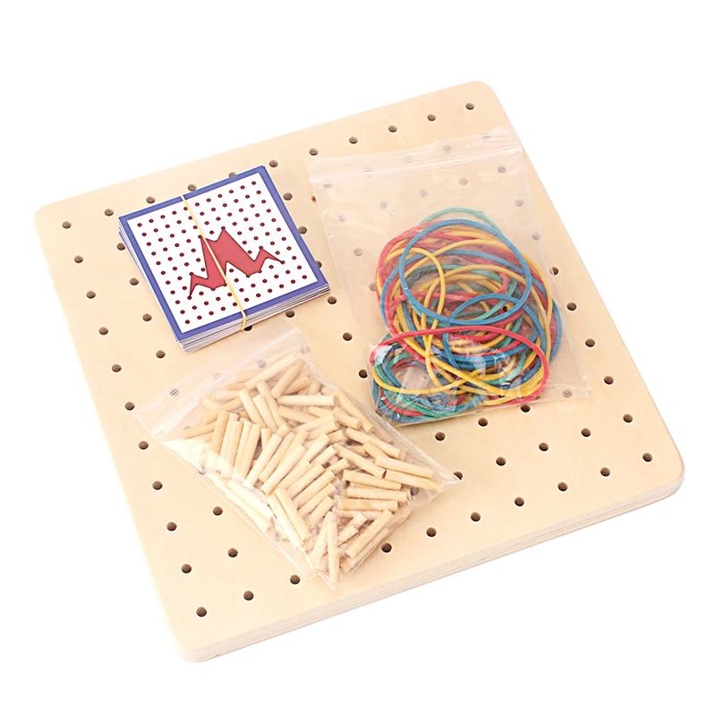 Dropshipping Nail Board Wooden Toys For Kids Montessori Geometric Figure Puzzles Rubber Band Educational Preschool Toys
Dropshipping Nail Board Wooden Toys For Kids Montessori Geometric Figure Puzzles Rubber Band Educational Preschool Toys
