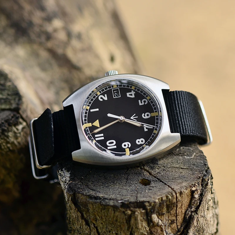 W10 Military Watch 100Meter Waterproof Calendar Watch Leather NATO Super Luminous NH35 Automatic Mechanical Retro Wristwatch
W10 Military Watch 100Meter Waterproof Calendar Watch Leather NATO Super Luminous NH35 Automatic Mechanical Retro Wristwatch