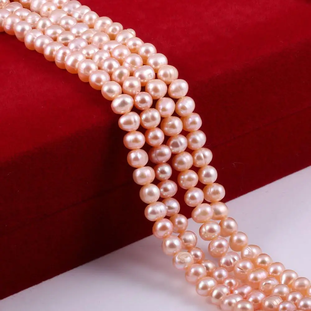 Natural Freshwater Pearl Bead Nearly Round Loose Pearl Bead for Charms Jewelry Making Fashion Bracelet Necklace Crafts 
Natural Freshwater Pearl Bead Nearly Round Loose Pearl Bead for Charms Jewelry Making Fashion Bracelet Necklace Crafts