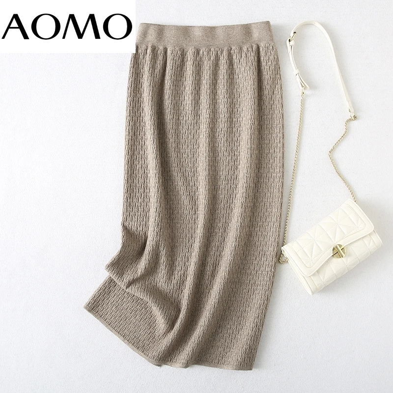 AOMO Women Twist Sweater Midi Skirt Faldas Mujer Vintage Office Ladies Elegant Chic Mid Calf Skirts YU171A
AOMO Women Twist Sweater Midi Skirt Faldas Mujer Vintage Office Ladies Elegant Chic Mid Calf Skirts YU171A