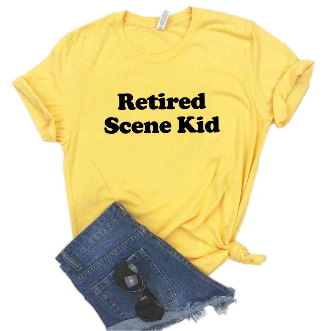 Retired Scene Kid Print Women Tshirt Cotton Casual Funny T Shirt Gift Lady Yong Girl Top Tee
Retired Scene Kid Print Women Tshirt Cotton Casual Funny T Shirt Gift Lady Yong Girl Top Tee