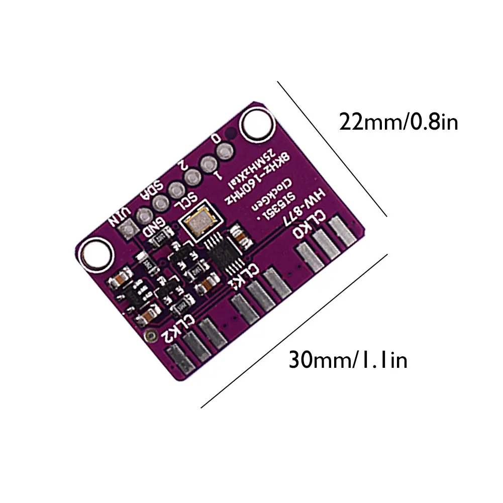 DC 3V-5V Si5351A I2C IIC Clock Generator Breakout Board Module Signal Generator Clock 8kHz 160MHz
DC 3V-5V Si5351A I2C IIC Clock Generator Breakout Board Module Signal Generator Clock 8kHz 160MHz