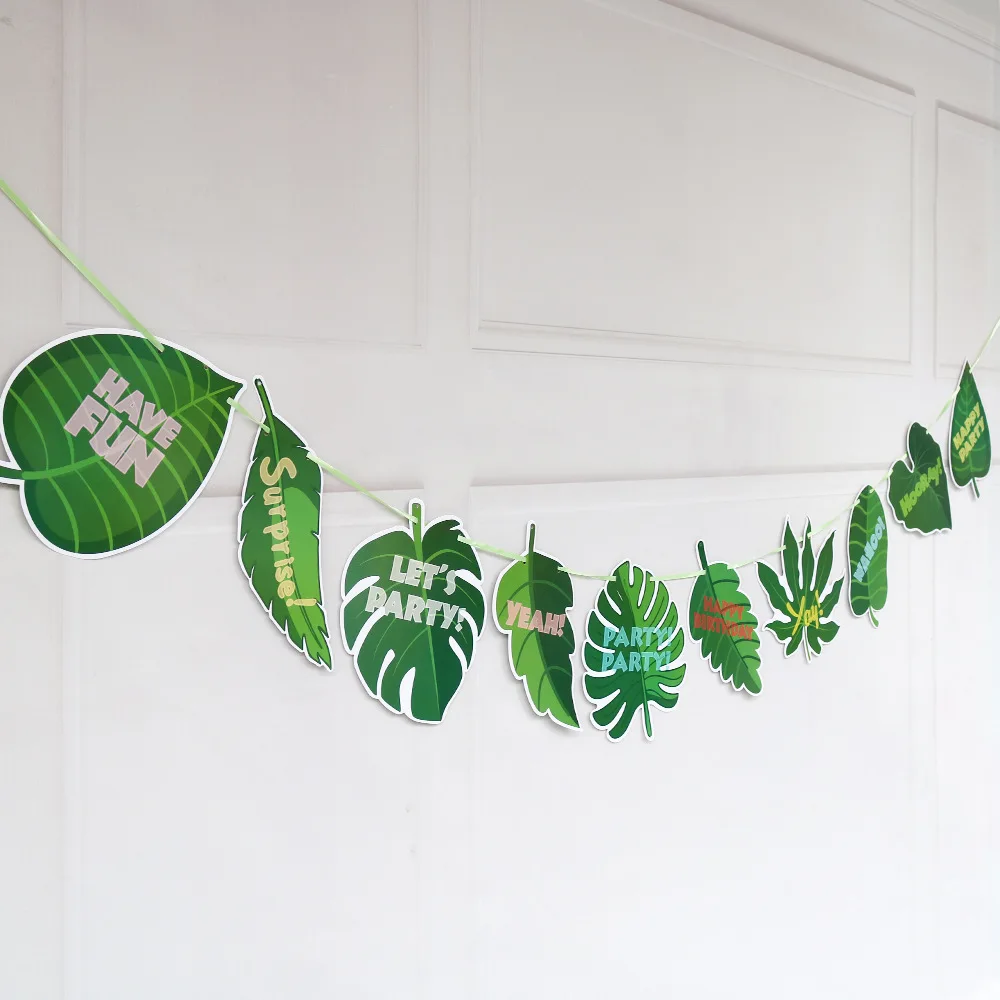 Jungle Paper Tropical Leaf Stripe Animal Garland Triangle Flag Banner Birthday Wedding Party Home Decorations Party Supplies
Jungle Paper Tropical Leaf Stripe Animal Garland Triangle Flag Banner Birthday Wedding Party Home Decorations Party Supplies