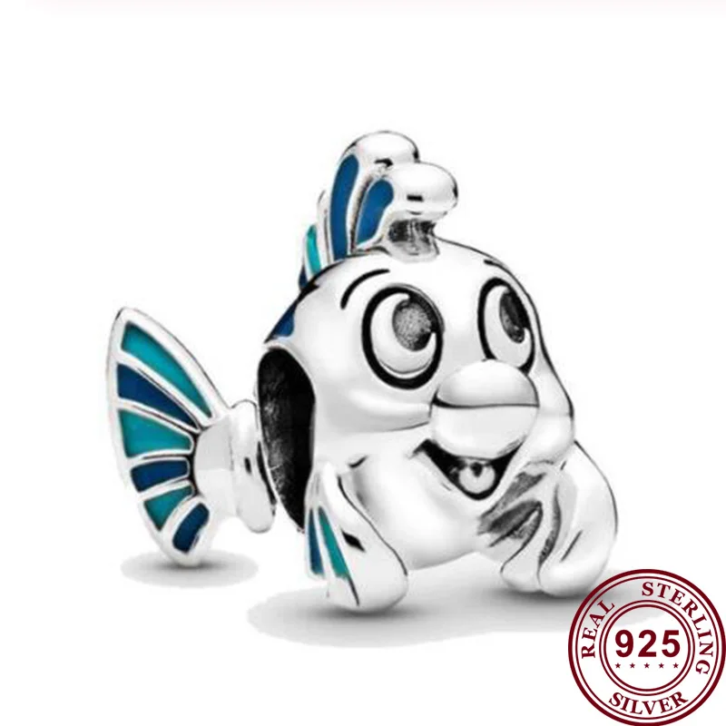 100% 925 Sterling Silver Bead Creative Little Mermaid Flounder Beads Fit Pandora Women Bracelet & Necklace Diy Jewelry
100% 925 Sterling Silver Bead Creative Little Mermaid Flounder Beads Fit Pandora Women Bracelet & Necklace Diy Jewelry