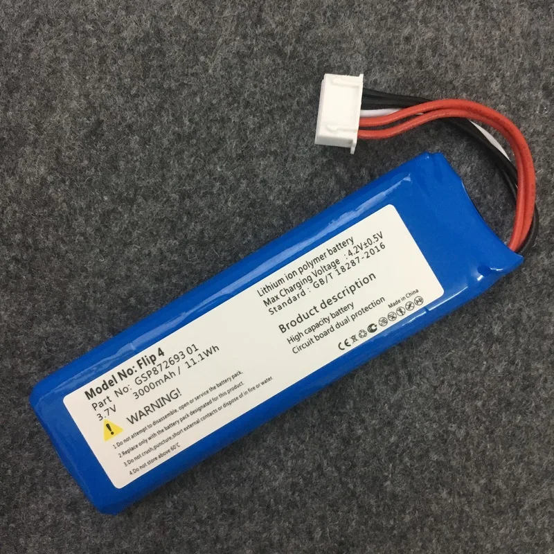 

for JBL Flip 4, Flip 4 Special Edition GSP872693 01 flip4 3000mah battery he323 battery