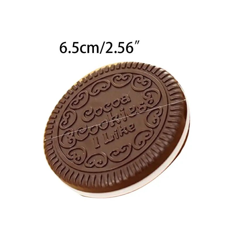 Women Women Girls Chocolate Cookie Mini Pocket Mirror With Comb Princess Portable Sandwich Biscuit Shape Makeup Cosmetic Folding
Women Women Girls Chocolate Cookie Mini Pocket Mirror With Comb Princess Portable Sandwich Biscuit Shape Makeup Cosmetic Folding