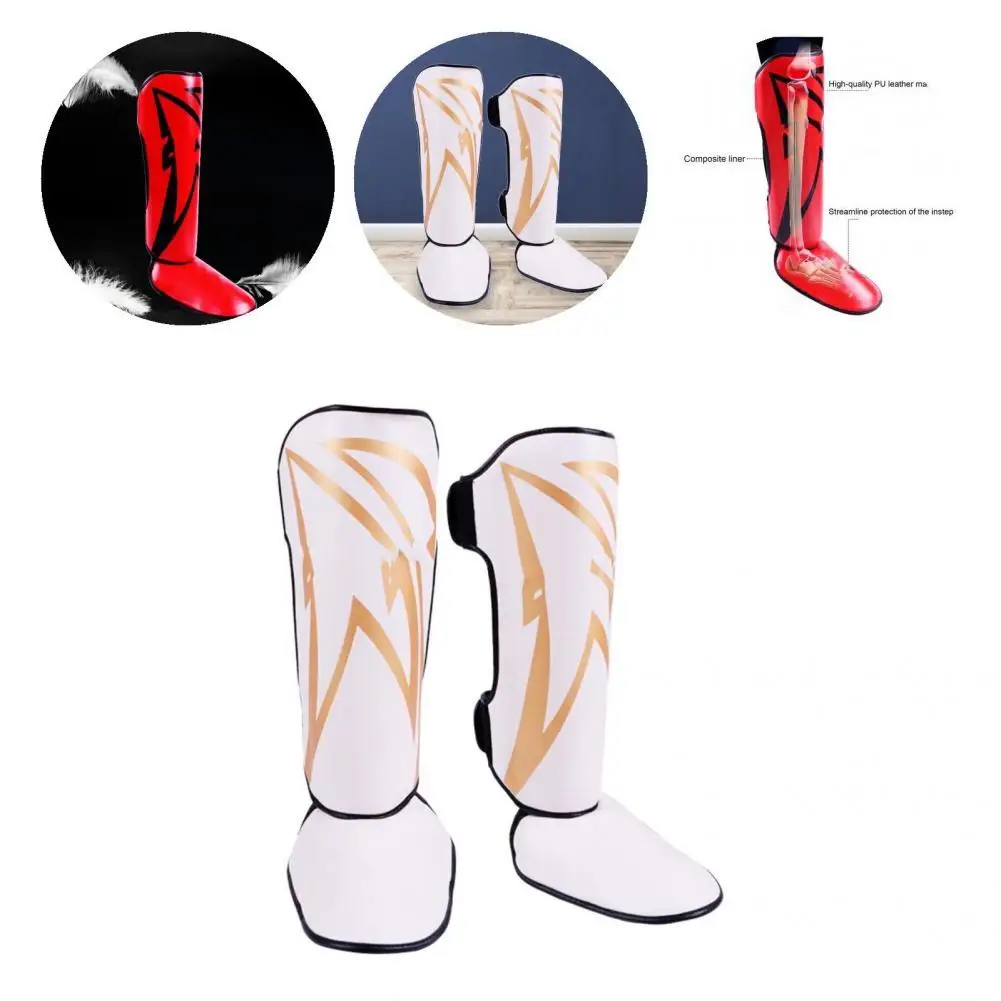 1 Pair High Quality Karate Boxing Leg Guard with Foot Protector Non-slip Taekwondo Shin Pad Ergonomic for Unisex
1 Pair High Quality Karate Boxing Leg Guard with Foot Protector Non-slip Taekwondo Shin Pad Ergonomic for Unisex
