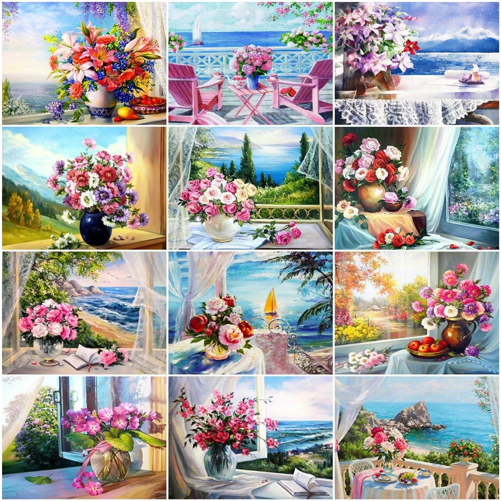 CraftArtGo Painting By Numbers Flower painting On Canvas HandPainted Gift Picture By Number Waterfall Kits Home Decoration
CraftArtGo Painting By Numbers Flower painting On Canvas HandPainted Gift Picture By Number Waterfall Kits Home Decoration