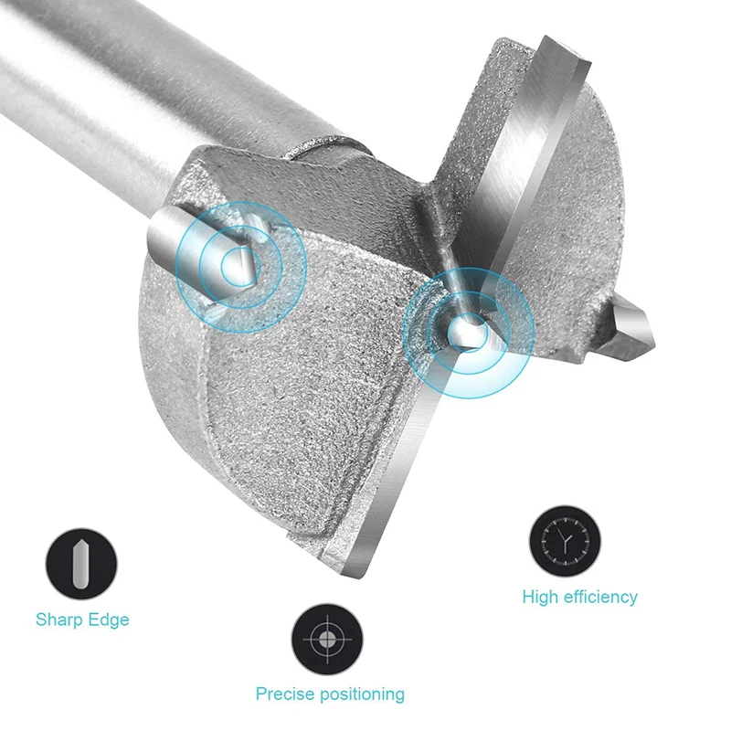 5PCS Drill Bit Boring Hole Saw Set, 40/45/50/60/70mm Tungsten Steel Hinge Cutter Tool Kits for Wood Plastic Plywood
5PCS Drill Bit Boring Hole Saw Set, 40/45/50/60/70mm Tungsten Steel Hinge Cutter Tool Kits for Wood Plastic Plywood