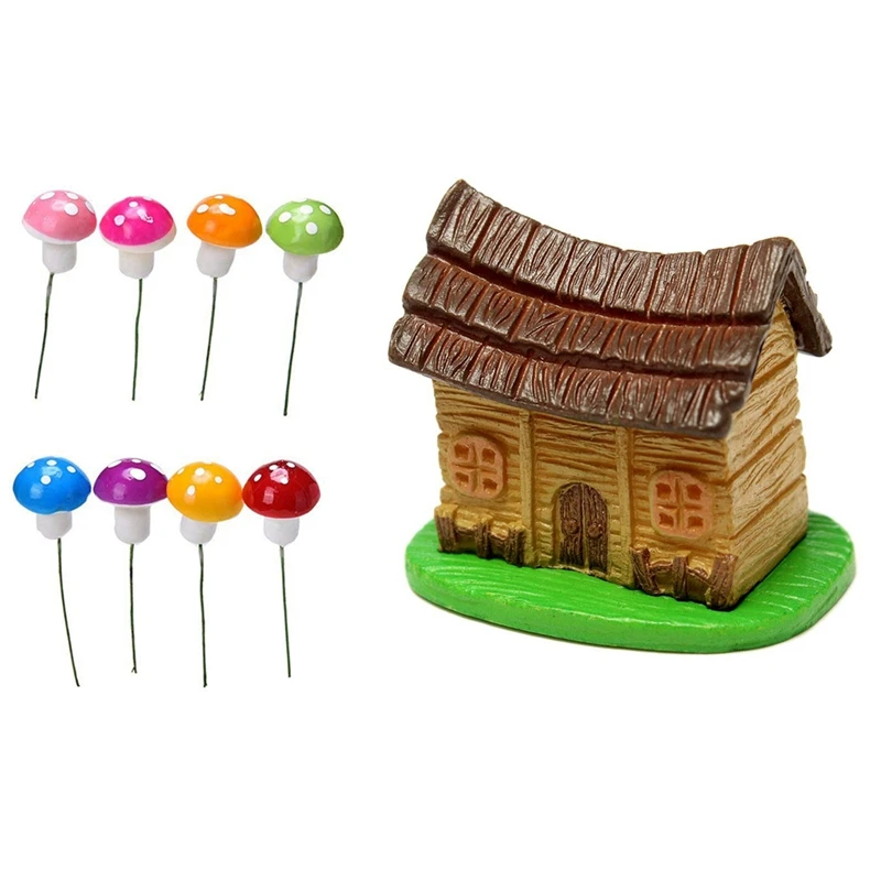 Miniature Dollhouse Landscape Moss Garden Potted Plant Ornament With 8-Piece Miniature Fairy Garden Mushroom Ornament
Miniature Dollhouse Landscape Moss Garden Potted Plant Ornament With 8-Piece Miniature Fairy Garden Mushroom Ornament