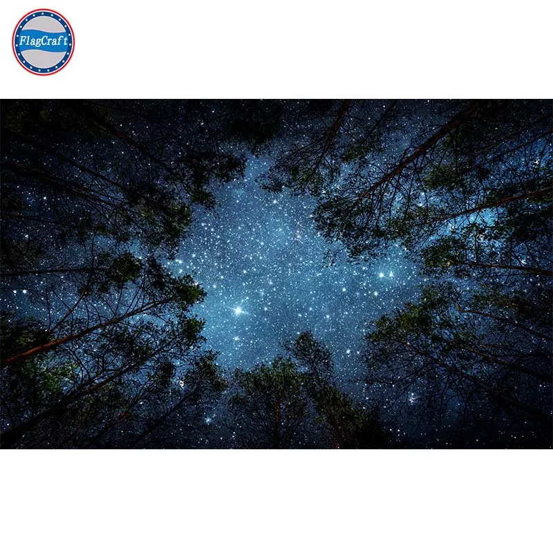 Forest Starry Flag Night Sky Wall Hanging Banner For Home Decoration 100D Polyester Printing From Both Sides Back to Back
Forest Starry Flag Night Sky Wall Hanging Banner For Home Decoration 100D Polyester Printing From Both Sides Back to Back