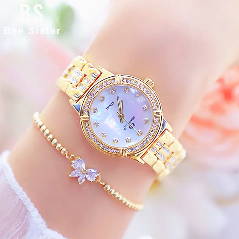 Bee Sister Women Watch Luxury Fashion Rose Gold Diamond Full Rhinestones Dial Waterproof Ladies Wristwatch BS-13-38
Bee Sister Women Watch Luxury Fashion Rose Gold Diamond Full Rhinestones Dial Waterproof Ladies Wristwatch BS-13-38
