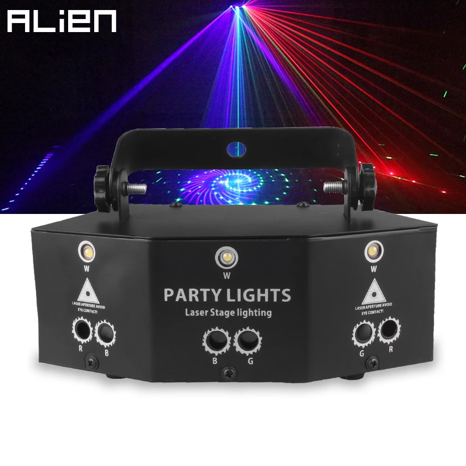 Дискотека ALIEN с пультом дистанционного управления RGB 9 глаз, DJ-луч, лазерсветильник прожектор DMX, стробоскоп, сценисветильник свет, эффект осв...
Дискотека ALIEN с пультом дистанционного управления RGB 9 глаз, DJ-луч, лазерсветильник прожектор DMX, стробоскоп, сценисветильник свет, эффект осв...