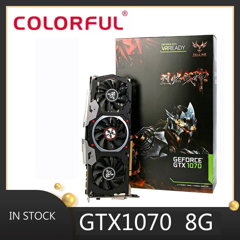 

Colorful graphics card gpu nvidia geforce GTX 1070 8g video card pubg computer game desktop map on the GTX 1080 960 1050ti