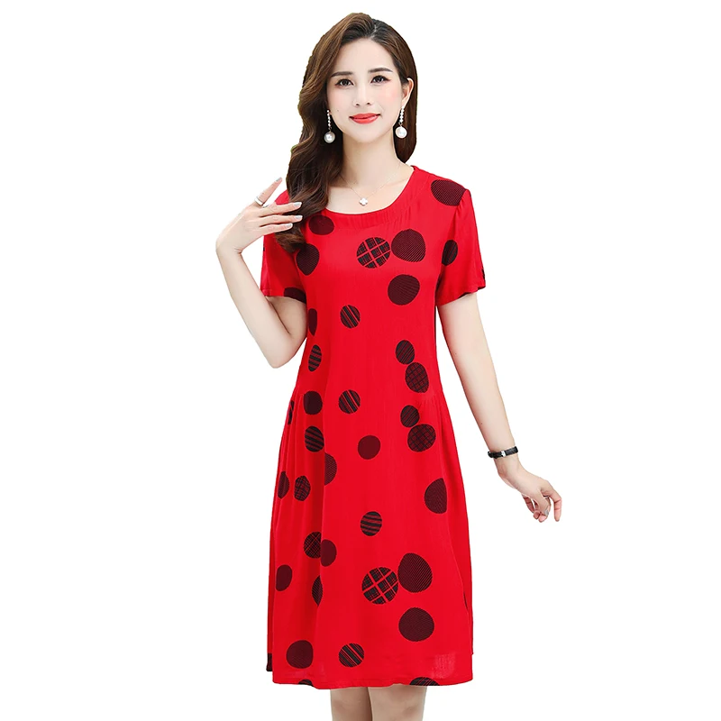 New arrival 2021 summer dot dress vestido loose O-Neck casual women clothing cotton A-Line vestidos Print dresses plus size 5XL
New arrival 2021 summer dot dress vestido loose O-Neck casual women clothing cotton A-Line vestidos Print dresses plus size 5XL