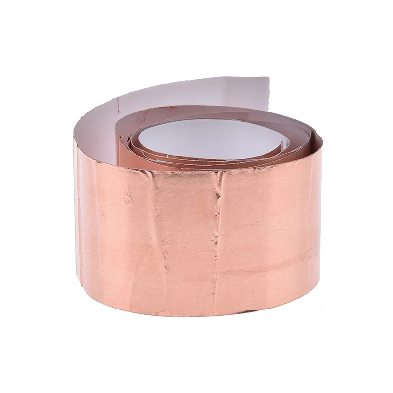 1- Side Conductive Adhesive EMI Shielding Copper Foil Tape Great For Slug Repellent EMI Shielding Stained Glass 50mm X 1m
1- Side Conductive Adhesive EMI Shielding Copper Foil Tape Great For Slug Repellent EMI Shielding Stained Glass 50mm X 1m