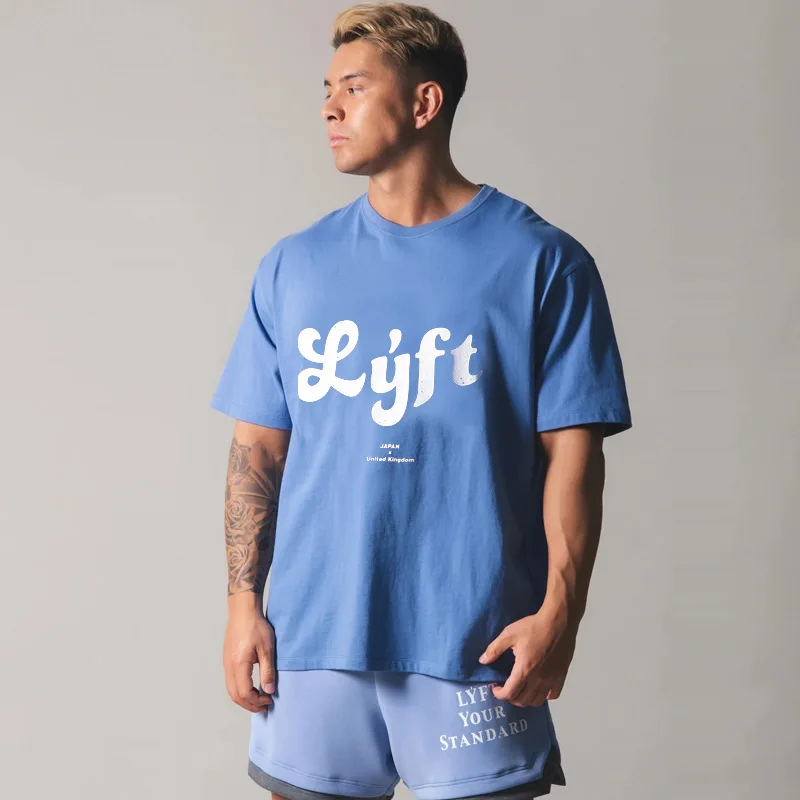 Summer New Loose Off-The-Shoulder Fashion Running Fitness Training Exercise Short-Sleeved T-Shirt Male Trend
Summer New Loose Off-The-Shoulder Fashion Running Fitness Training Exercise Short-Sleeved T-Shirt Male Trend