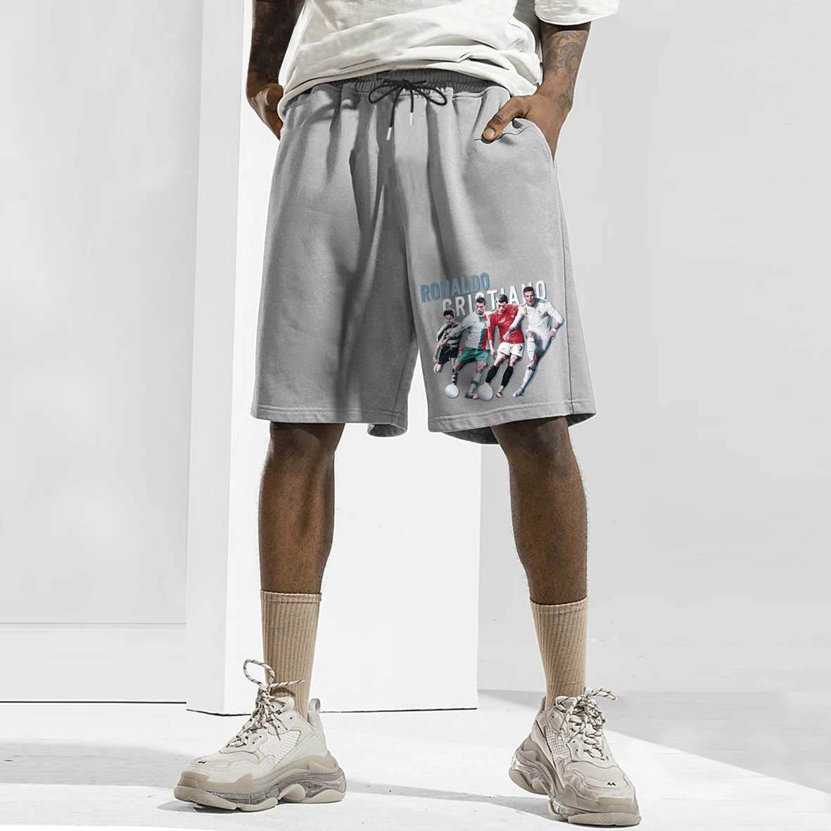 Cristiano Ronaldo Sports Men's Summer Shorts Pant Oversized 100% Cotton Shorts Male Harajuku Cool Pant Streetwear Men's Shorts
Cristiano Ronaldo Sports Men's Summer Shorts Pant Oversized 100% Cotton Shorts Male Harajuku Cool Pant Streetwear Men's Shorts