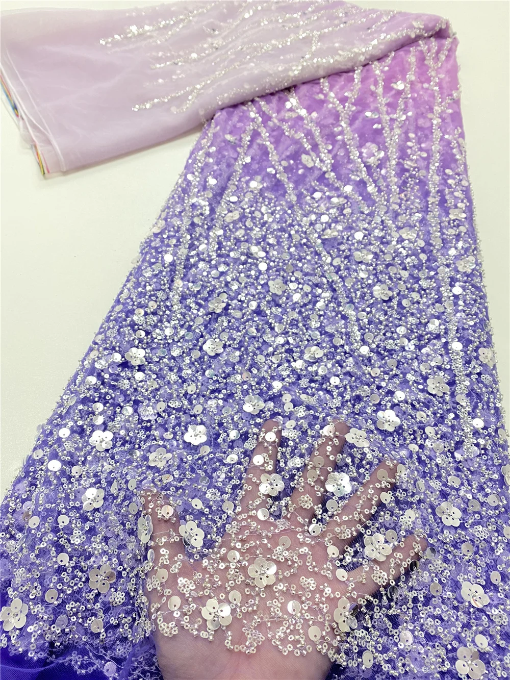 XIYA Soft Sequin African French Lace Fabric 5 Yards 2021 High Quality Mesh Embroidery Nigerian Wedding Sewing Material NI4951
XIYA Soft Sequin African French Lace Fabric 5 Yards 2021 High Quality Mesh Embroidery Nigerian Wedding Sewing Material NI4951