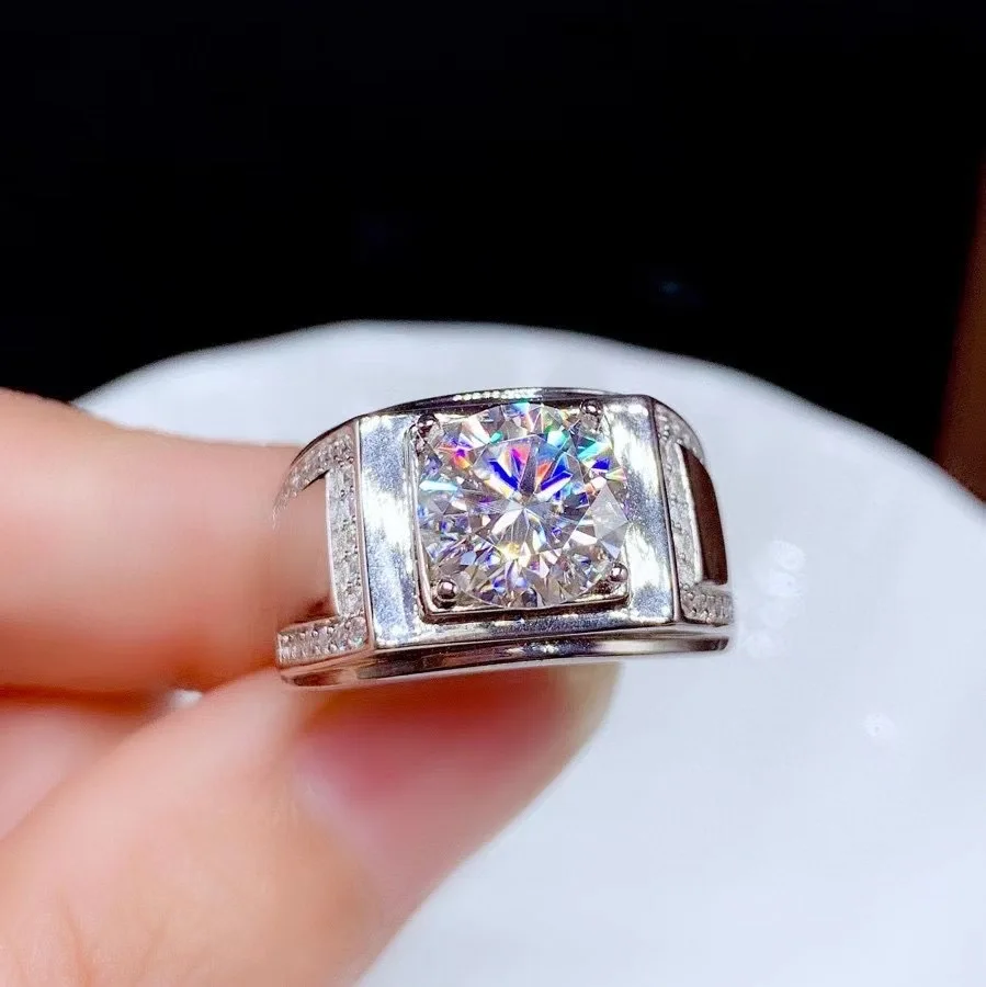 High Quality Man ring Moissanite Man rings 3CT jewelry Free shipping gemstone 925 sterling silver Man RING
High Quality Man ring Moissanite Man rings 3CT jewelry Free shipping gemstone 925 sterling silver Man RING