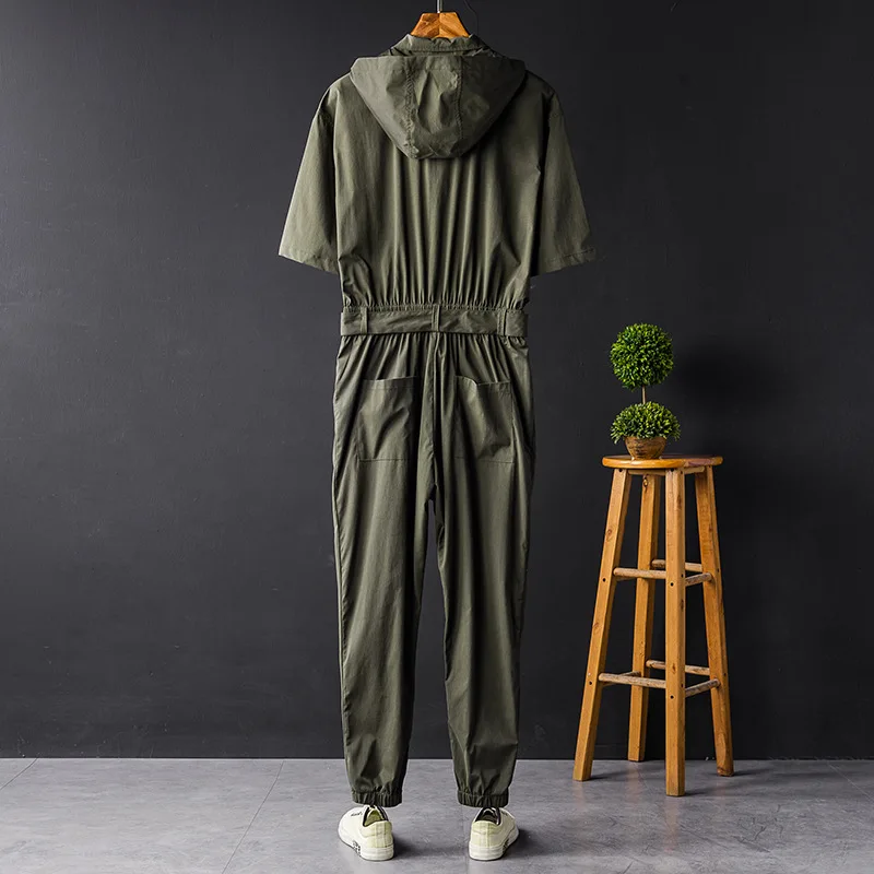 Mens Hip Hop Sashes Long Pants Summer Streetwear Men Harajuku Short Sleeve Jumpsuit Multi Pocket Cargo Overall Rompers Trousers
Mens Hip Hop Sashes Long Pants Summer Streetwear Men Harajuku Short Sleeve Jumpsuit Multi Pocket Cargo Overall Rompers Trousers
