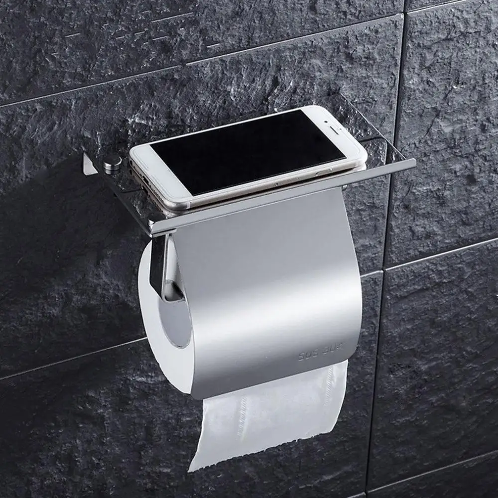 Stainless Steel Anti-rust Tissue Holder Wall Mounted Hanging Rack Roll Paper Towel Holder Bathroom Toilet Home Supplies
Stainless Steel Anti-rust Tissue Holder Wall Mounted Hanging Rack Roll Paper Towel Holder Bathroom Toilet Home Supplies