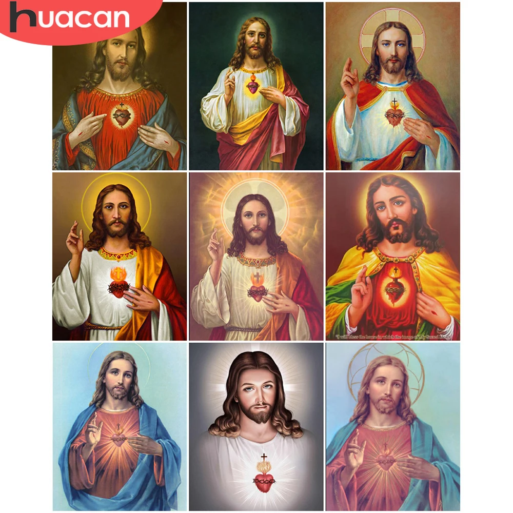 HUACAN Picture By Number Religion Kits DIY Frame Modern Drawing On Canvas Painting By Number Portrait HandPainted Art Gift
HUACAN Picture By Number Religion Kits DIY Frame Modern Drawing On Canvas Painting By Number Portrait HandPainted Art Gift