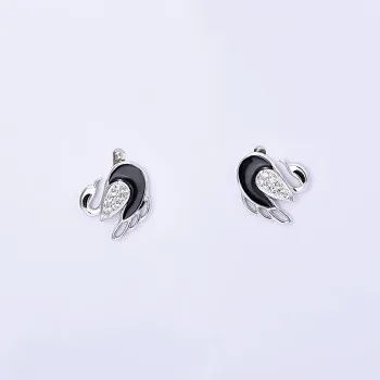S925 Sterling Silver Earrings Korean Micro-inlaid Full Diamond Zircon Little Swan Earrings Earrings Dropping Glue Jewelry HBE673
S925 Sterling Silver Earrings Korean Micro-inlaid Full Diamond Zircon Little Swan Earrings Earrings Dropping Glue Jewelry HBE673