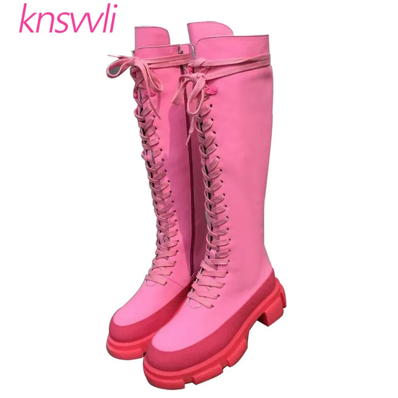Genuine Leather Thick Sole Chelsea Boots Women British Style Platform Knight Boots Woman Casual Flat Knee High Motorcycle Boots
Genuine Leather Thick Sole Chelsea Boots Women British Style Platform Knight Boots Woman Casual Flat Knee High Motorcycle Boots