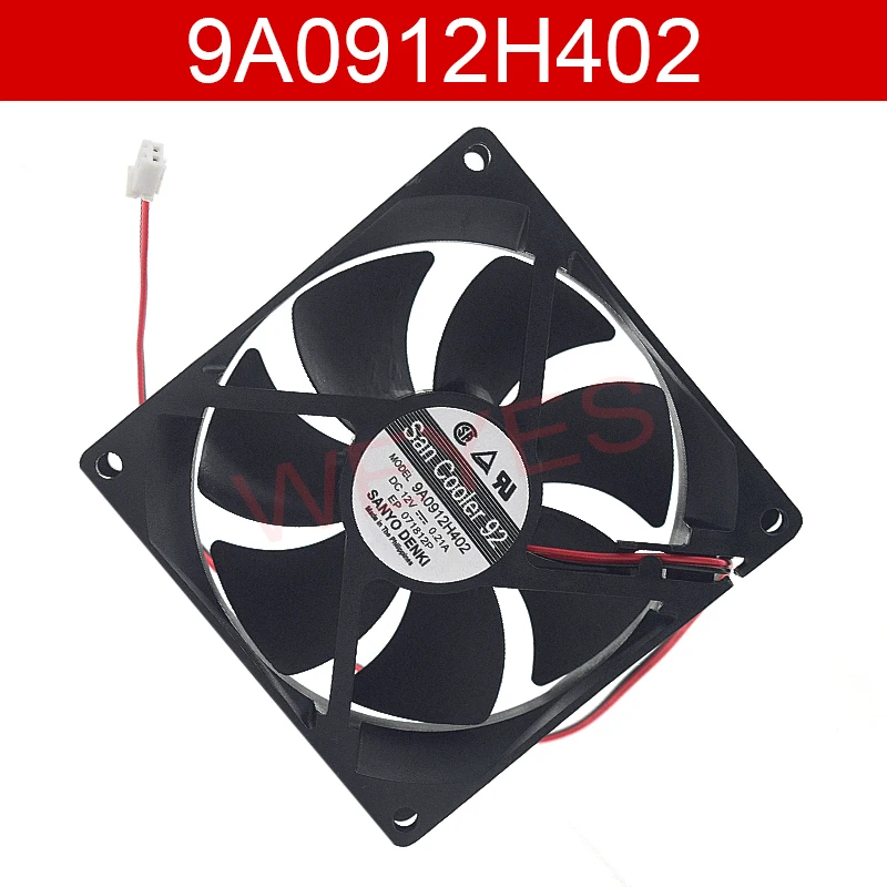 Original For Good Quality Sanyo 9025 DC12V 0.21A 9A0912H402 Two Lines Cooling Fan
Original For Good Quality Sanyo 9025 DC12V 0.21A 9A0912H402 Two Lines Cooling Fan