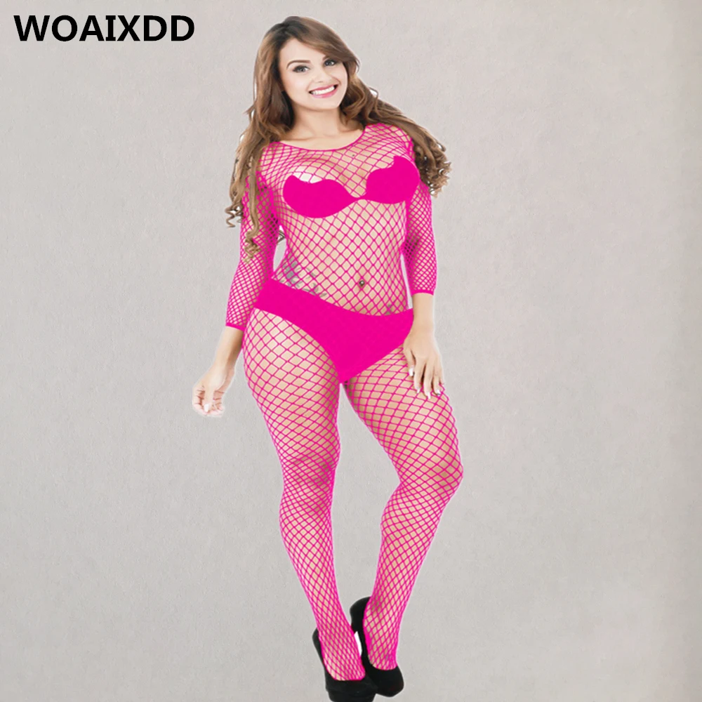 

Women Sexy Costumes Lingerie Bodysuit Fishnet Crotchless Babydoll Bodysuits Nightwear catsuit erotic Underwear bodystocking